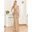New European and Middle Eastern Style Sequined Champagne Evening Dress, Sexy Slim-Fit Mermaid Long Gown for Women
