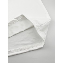 Plus Size Women's Long Sleeve Round Neck T-Shirt New Fashion Letter Print ii 369, Everyday Outfit, Winter Clothing, Trendy Top, Stylish Tee, Medium Stretch, Breathable Shirt, Printed Tshirt, Oversized Top, Fashion Lovers, Bodypositive Wear