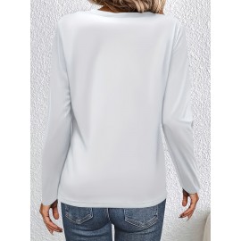 [Fashionable, Versatile T-Shirt] Versatile, Fashionable Women's Calvin Round Neck Loose Casual Summer T-Shirt in Multiple Colors, Sizes 1XL-5XL