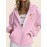 Plus size ladies' comfortable and casual hoodie,