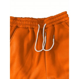 [Playful Design|Cherry Themed] Playful Design|Cherry Themed Hoodie and Pants Set - Casual Long Sleeve Pullover with Pockets, Fall/Winter Collection, Women's Fashion